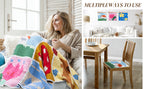 Pixel Throw Blanket Crochet Kit