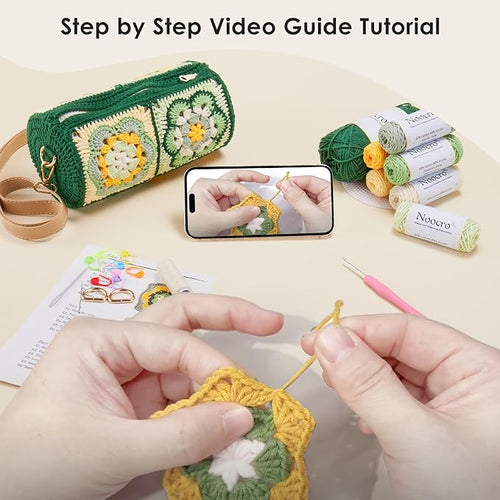 Cylindrical Bucket Bag Crochet Kit
