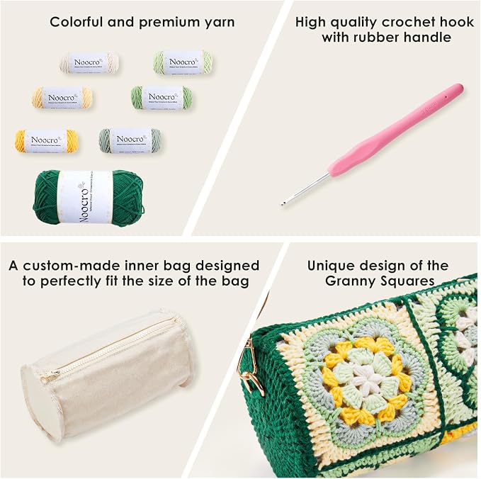 Cylindrical Bucket Bag Crochet Kit