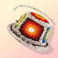 Noocro Fuzzy Granny Square Bucket Hat Crochet kit