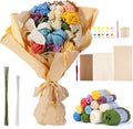 Noocro Crochet Kit Flower Bouquet, Rose, Lily Myosotis, Poppy, Tulip
