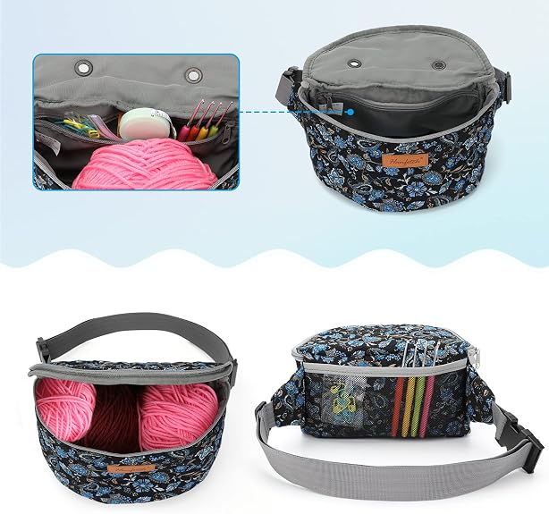 Yarn Crossbody Waist bag Small Yarn Storage Organize