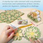 Floral Daisy Shawl Crochet Kit