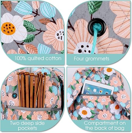 Yarn Storage Organizer Knitting Bag Backpack