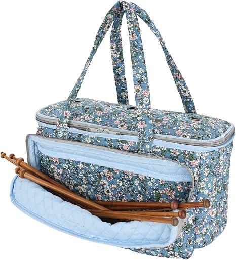 Yarn Storage Organizer with Grommets-Portable Crochet Bag