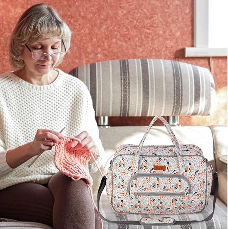 Yarn Storage Organizer, Knitting Crossbody Bag