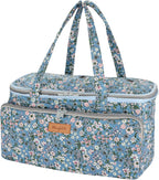 Yarn Storage Organizer with Grommets-Portable Crochet Bag
